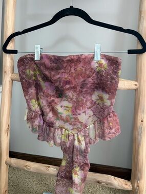 Nasty Gal Dusty Rose Floral Top